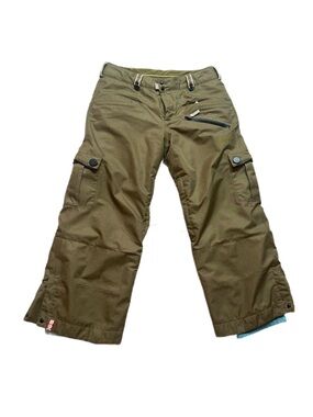 BONFIRE ~ 30k-weight cold weather women olive green snow boarding pants size OS